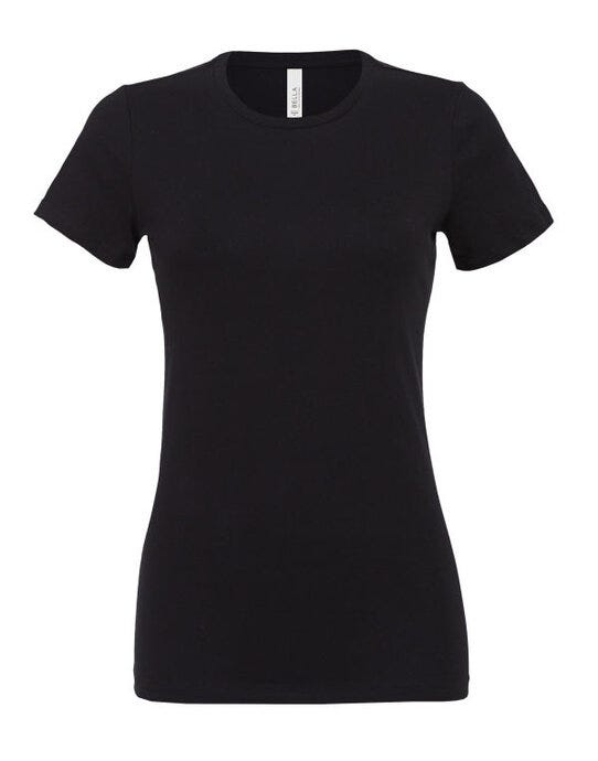 Bella + Canvas Bella Womens Relaxed Jersey S/S Tee - Black