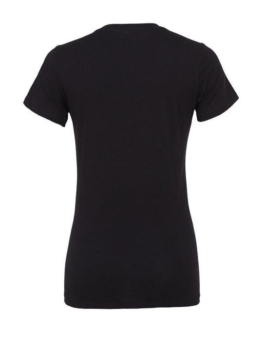 Bella + Canvas Bella Womens Relaxed Jersey S/S Tee - Black