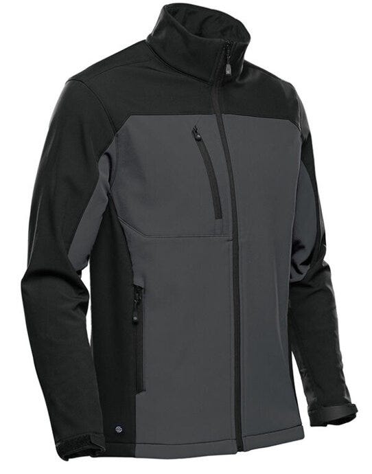 Stormtech Mens Cascades Softshell - Dolphin/Black