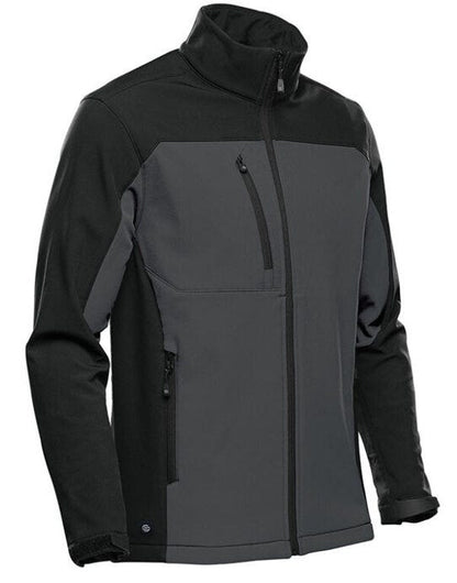Stormtech Mens Cascades Softshell - Dolphin/Black