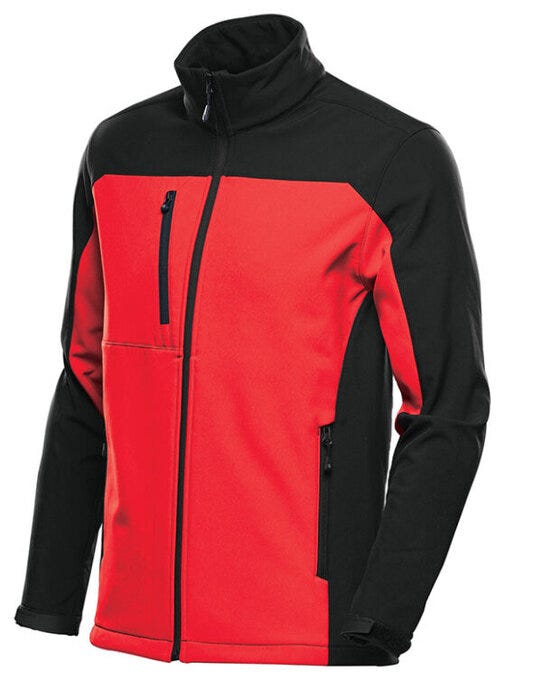 Stormtech Mens Cascades Softshell - Red/Black