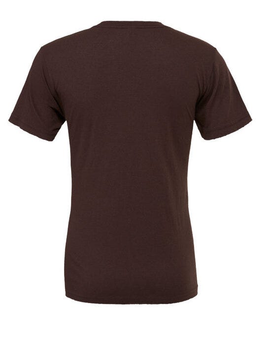 Bella + Canvas Canvas Unisex Jersey Short Sleeve Tee - Brown