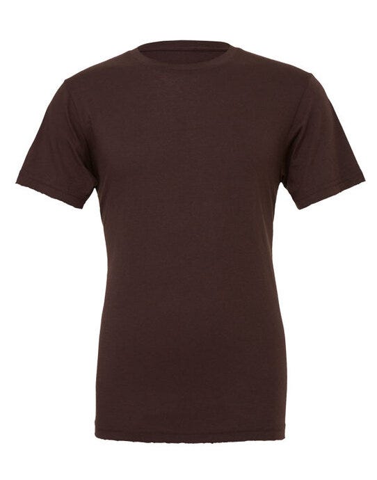 Bella + Canvas Canvas Unisex Jersey Short Sleeve Tee - Brown