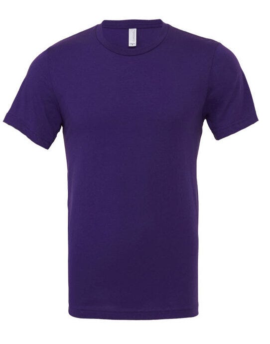 Bella + Canvas Canvas Unisex Jersey Short Sleeve Tee - Team Purple
