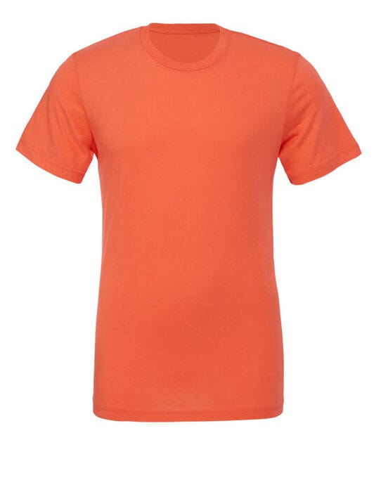 Bella + Canvas Canvas Unisex Jersey Short Sleeve Tee - Orange