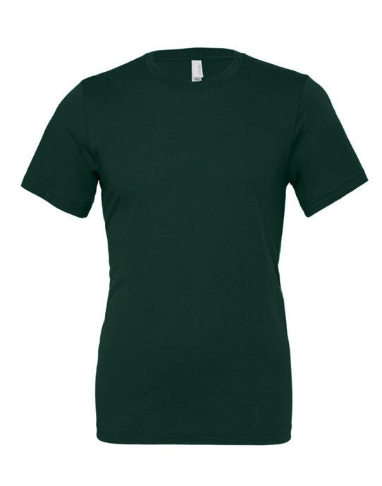 Bella + Canvas Canvas Unisex Jersey Short Sleeve Tee - Forest Green