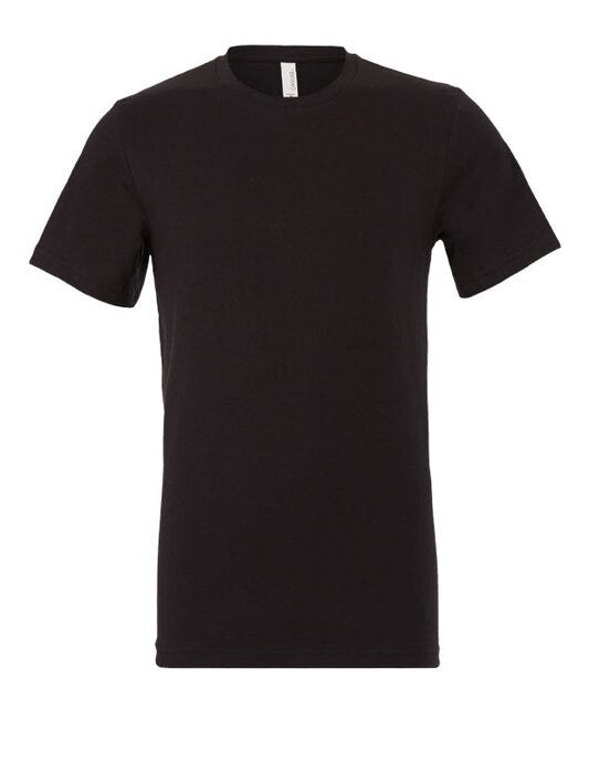 Bella + Canvas Canvas Unisex Jersey Short Sleeve Tee - Vintage Black
