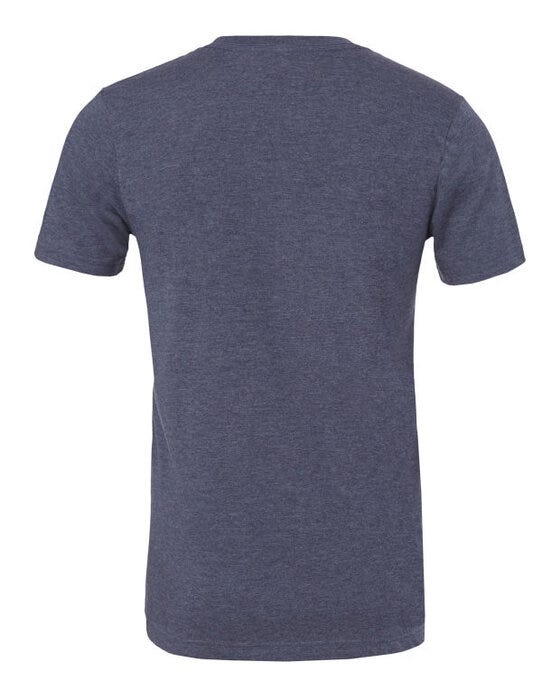 Bella + Canvas Canvas Unisex Heather Jersey SS Tee - Heather Navy