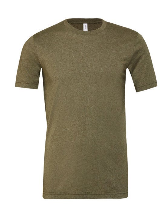 Bella + Canvas Canvas Unisex Heather Jersey SS Tee - Heather Olive