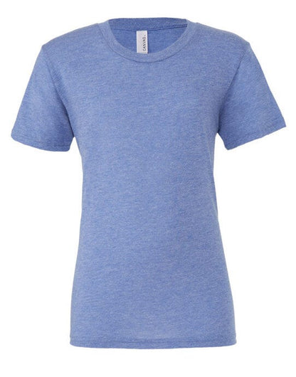 Bella + Canvas Canvas Unisex Tri-blend S/Sleeve Tee - Blue Triblend