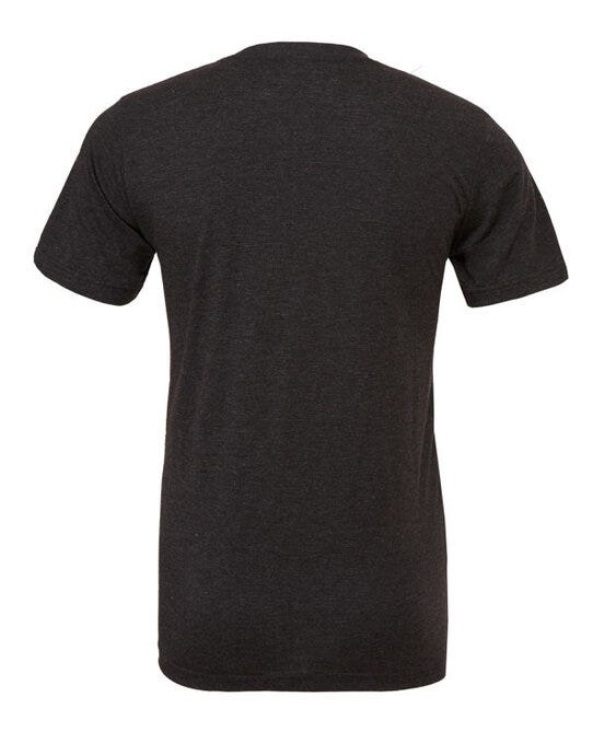 Bella + Canvas Canvas Unisex Tri-blend S/Sleeve Tee - Charcoal Black Triblend