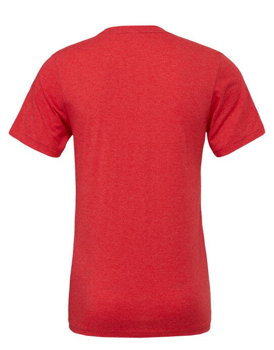 Bella + Canvas Canvas Unisex Tri-blend S/Sleeve Tee - Red Triblend