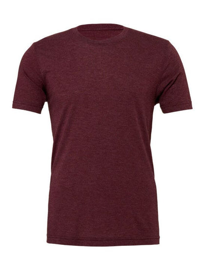 Bella + Canvas Canvas Unisex Tri-blend S/Sleeve Tee - Maroon Triblend