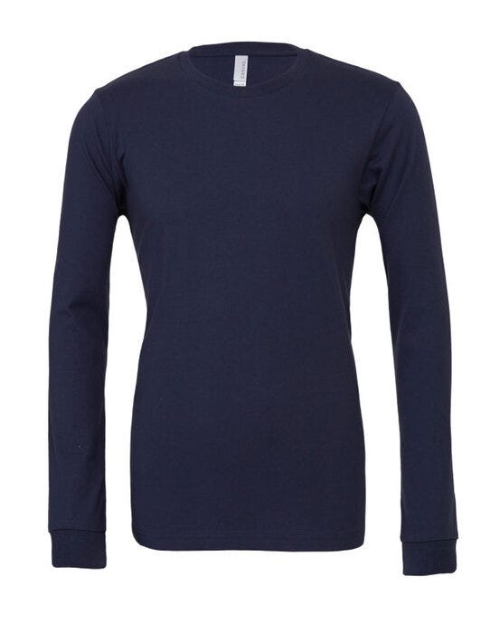 Bella + Canvas Canvas Unisex Jersey LS Tee - Navy