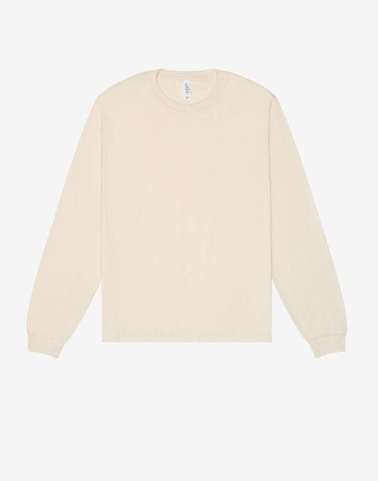 Bella + Canvas Unisex Heavy Boxy LS Tee - Natural