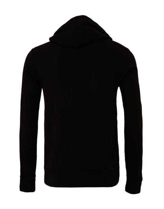 Bella + Canvas Canvas Unisex Fleece Pullover Hoodie - Black