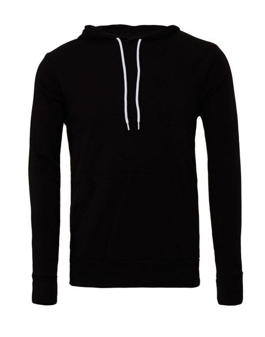 Bella + Canvas Canvas Unisex Fleece Pullover Hoodie - Black