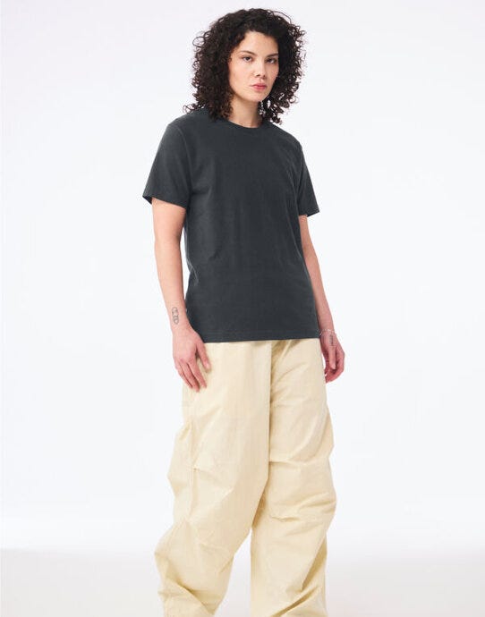 Bella + Canvas Unisex Heavy Dry Dye Tee - Washed Black