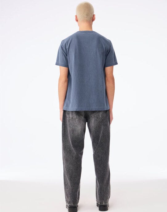 Bella + Canvas Unisex Heavy Dry Dye Tee - Washed Navy