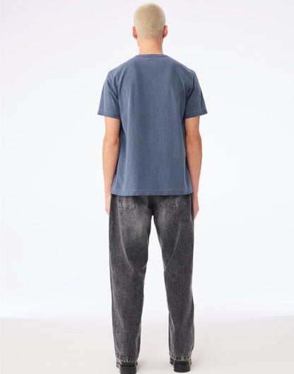 Bella + Canvas Unisex Heavy Dry Dye Tee - Washed Navy