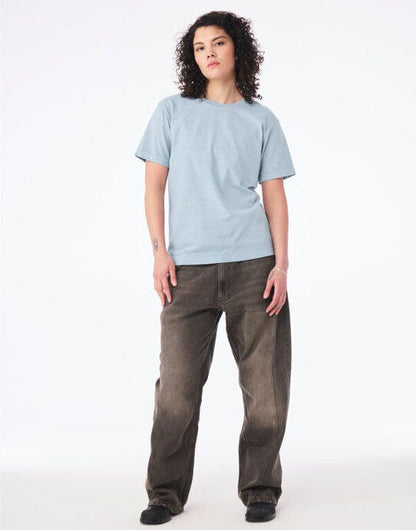 Bella + Canvas Unisex Heavy Dry Dye Tee - Light Washed Denim