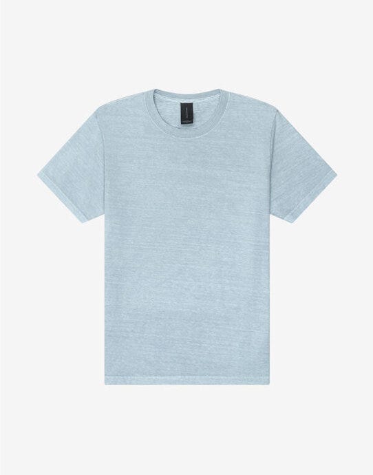 Bella + Canvas Unisex Heavy Dry Dye Tee - Light Washed Denim