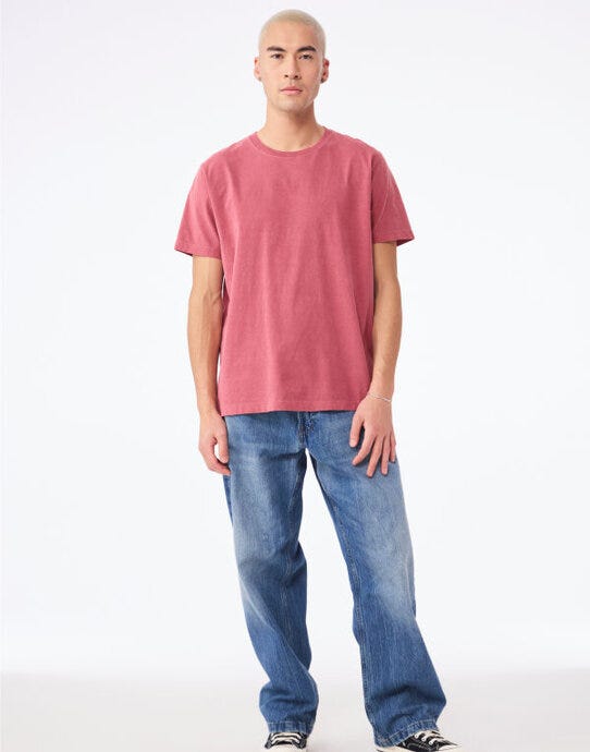 Bella + Canvas Unisex Heavy Dry Dye Tee - Washed Red