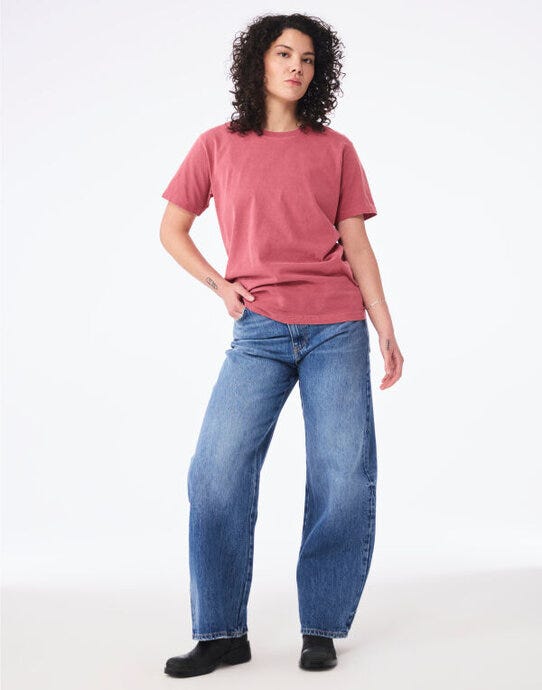 Bella + Canvas Unisex Heavy Dry Dye Tee - Washed Red
