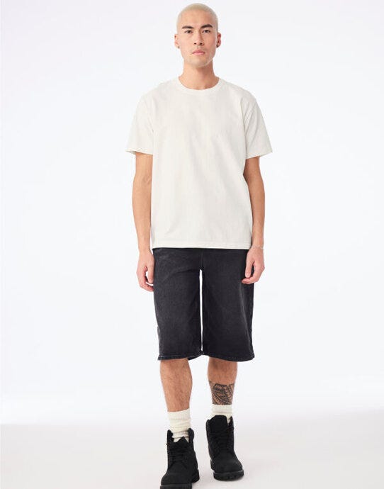 Bella + Canvas Unisex Heavy Dry Dye Tee - Vintage White