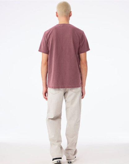 Bella + Canvas Unisex Heavy Dry Dye Tee - Washed Maroon