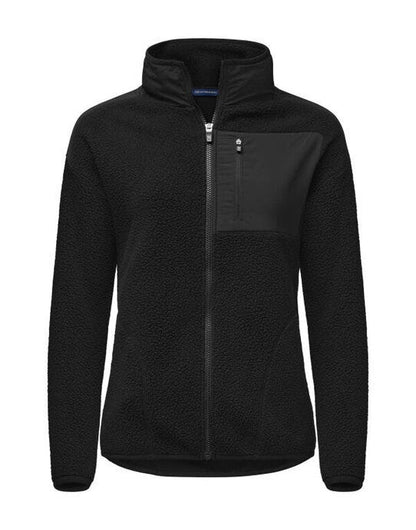 Cutter & Buck C&B Ladies Cascade Sherpa Fleece - Black