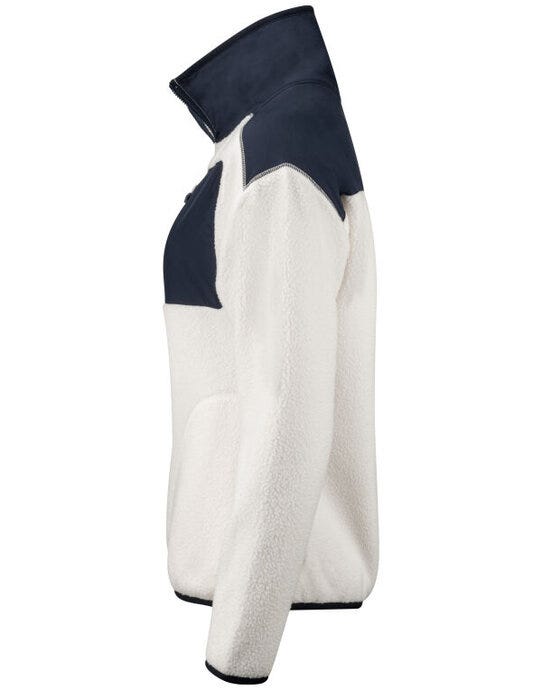 Cutter & Buck C&B Ladies Cascade Sherpa Fleece - Shell White