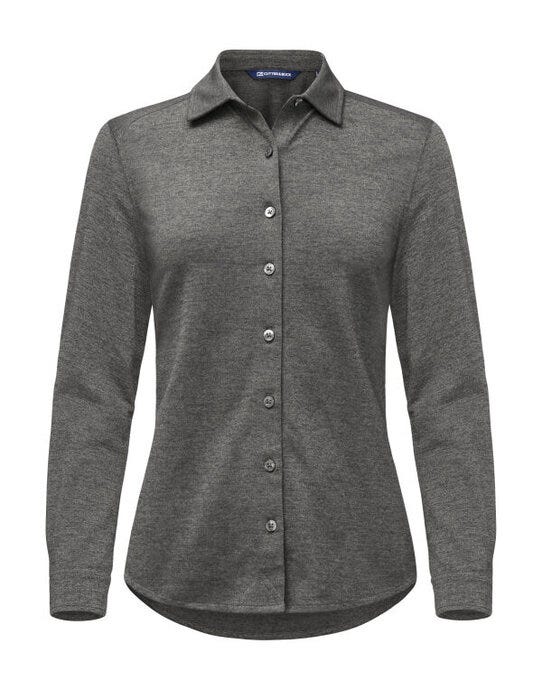 Cutter & Buck C&B Ladies Advantage Shirt - Anthracite Melange