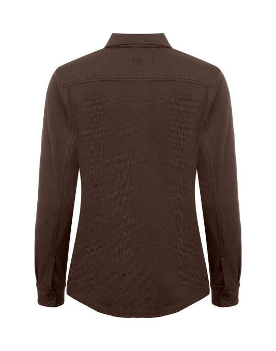 Cutter & Buck C&B Ladies Advantage Leisure Shirt - Dark Mocca
