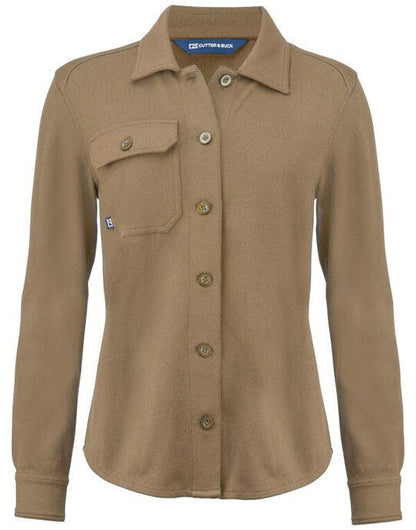 Cutter & Buck C&B Ladies Advantage Leisure Shirt - Khaki