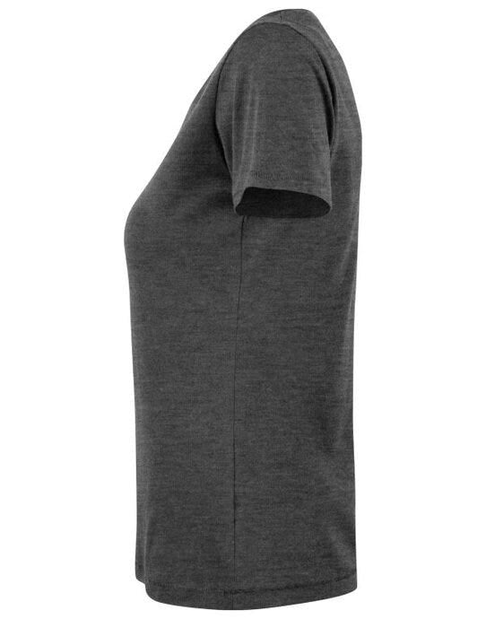 Cutter & Buck C&B Ladies Manzanita Roundneck T-Shirt - Anthracite Melange