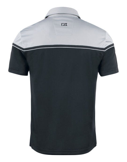 Cutter & Buck C&B Seabeck Polo - Black/Light Grey