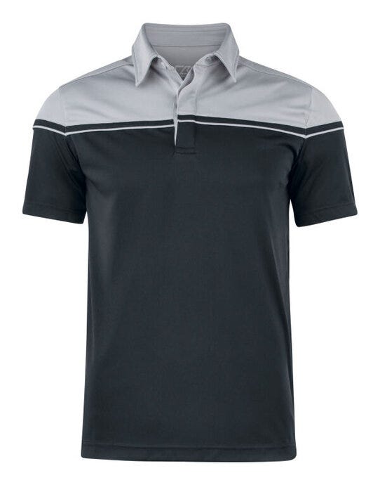 Cutter & Buck C&B Seabeck Polo - Black/Light Grey
