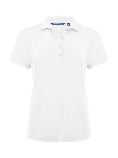 Cutter & Buck C&B Ladies Virtue Polo Solid - White