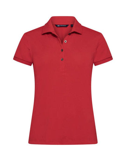 Cutter & Buck C&B Ladies Virtue Polo Solid - Red