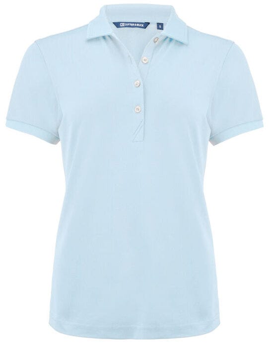 Cutter & Buck C&B Ladies Virtue Polo Solid - Heaven Blue
