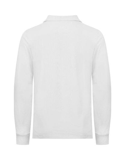 Cutter & Buck C&B Advantage Long Sleeve Polo - White