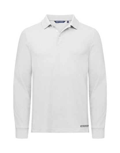 Cutter & Buck C&B Advantage Long Sleeve Polo - White