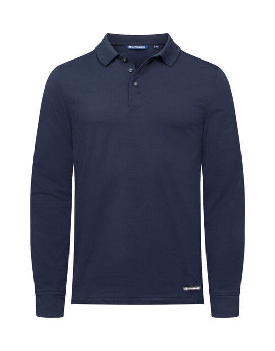Cutter & Buck C&B Advantage Long Sleeve Polo - Dark Navy