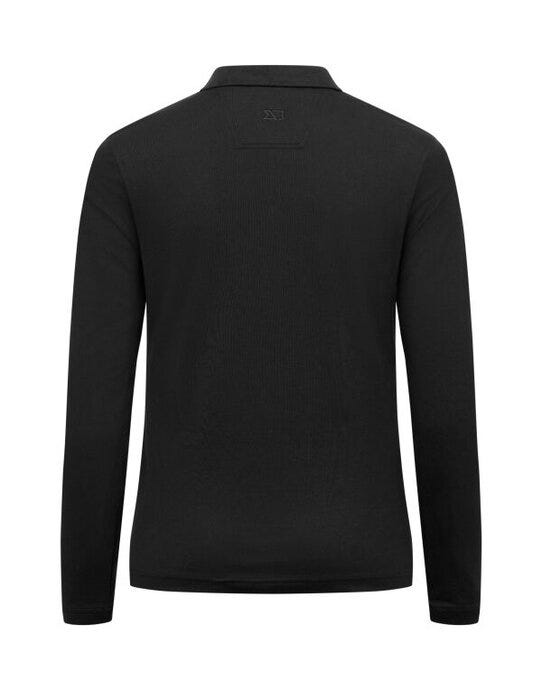 Cutter & Buck C&B Ladies Advantage Long Sleeve Polo - Black