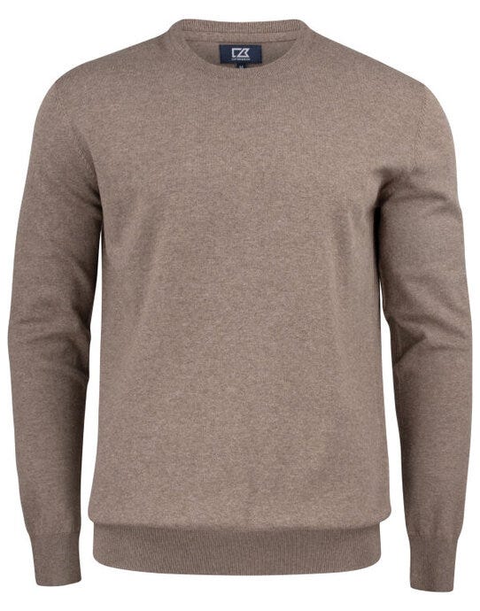 Cutter & Buck C&B Oakville Crewneck Sweater - Nougat Melange