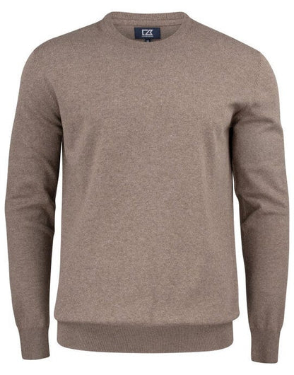 Cutter & Buck C&B Oakville Crewneck Sweater - Nougat Melange