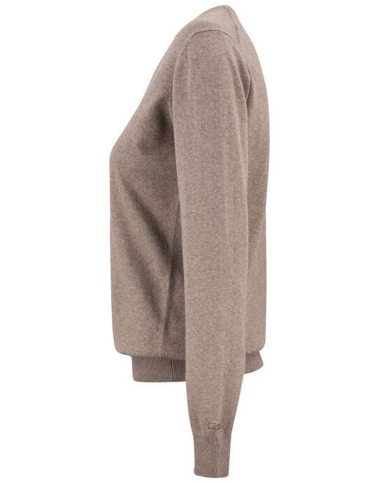 Cutter & Buck C&B Ladies Oakville Crewneck Sweat - Nougat Melange