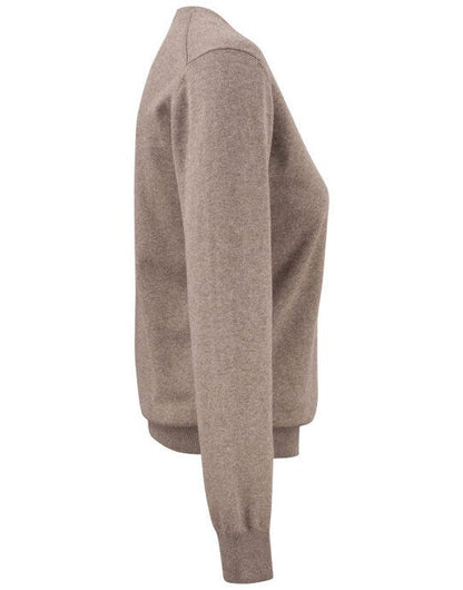 Cutter & Buck C&B Ladies Oakville Crewneck Sweat - Nougat Melange