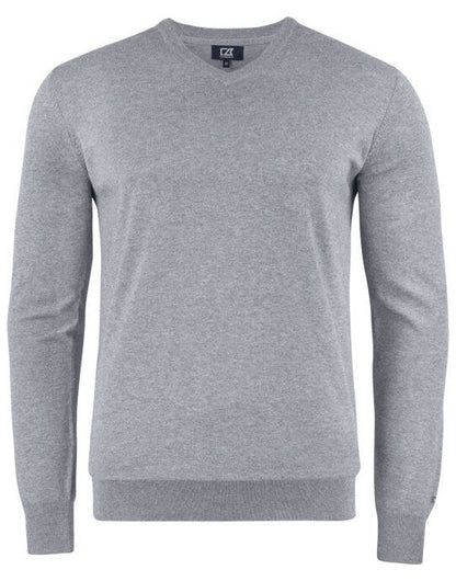 Cutter & Buck C&B Oakville V-Neck Sweater - Grey Melange